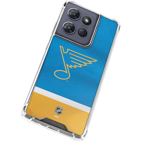 NHL St. Louis Blues Jersey Moto G Play 5G (2025) Clear Case